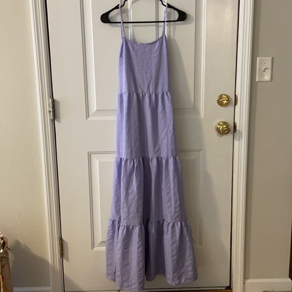 💜Lulus Lavender purple Sleeveless Tiered Maxi - Picture 13 of 13